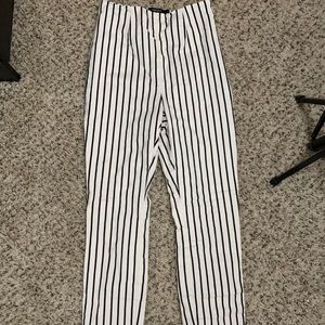 Forever 21 high waisted striped pants